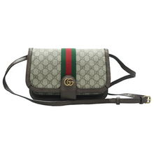 Load image into Gallery viewer, GUCCI Ophidia Compartment Messenger Canvas Shoulder Bag Brown
