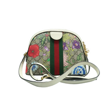 Load image into Gallery viewer, GUCCI Ophidia Dome Flora Canvas Shoulder Bag Brown
