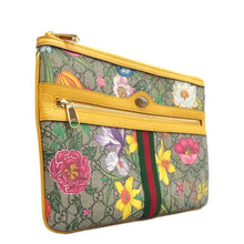 Load image into Gallery viewer, GUCCI Ophidia Floral GG Canvas Zip Clutch Multicolour
