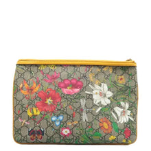 Load image into Gallery viewer, GUCCI Ophidia Floral GG Canvas Zip Clutch Multicolour
