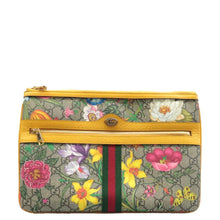 Load image into Gallery viewer, GUCCI Ophidia Floral GG Canvas Zip Clutch Multicolour
