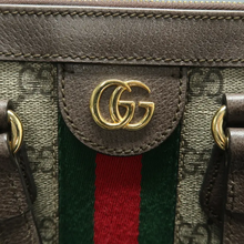 Load image into Gallery viewer, Gucci Ophidia Canvas Satchel Bag Brown
