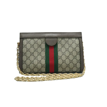 Load image into Gallery viewer, GUCCI Ophidia Canvas Shoulder Bag Brown
