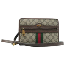 Load image into Gallery viewer, Gucci Ophidia GG Supreme Monogram Shoulder Bag Brown
