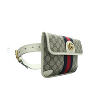 Load image into Gallery viewer, Gucci Web Small Ophidia GG Supreme Monogram  Belt Bag white
