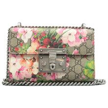 Load image into Gallery viewer, Gucci Blooms Small Padlock GG Supreme Monogram Shoulder Bag Beige Multicolor Dry Rose
