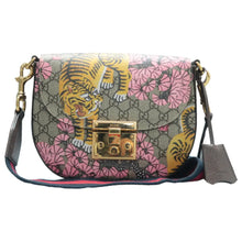 Load image into Gallery viewer, Gucci Padlock Bengal Canvas Shoulder Bag Brown
