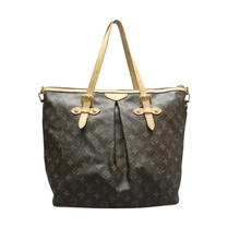Load image into Gallery viewer, Louis Vuitton Palermo Monogram Canvas Satchel Bag Brown
