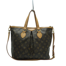 Load image into Gallery viewer, Louis Vuitton Palermo Monogram Canvas Satchel Bag Brown
