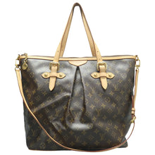 Load image into Gallery viewer, Louis Vuitton Palermo GM Monogram Canvas Satchel Bag Brown
