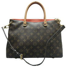 Load image into Gallery viewer, Louis Vuitton Pallas Monogram Canvas Satchel Bag Brown
