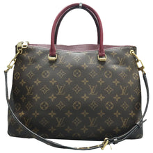 Load image into Gallery viewer, Louis Vuitton Pallas Monogram Canvas Satchel Bag Brown
