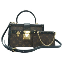 Load image into Gallery viewer, Louis Vuitton Petite Malle Monogram Canvas Shoulder Bag Brown
