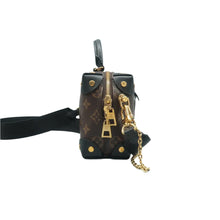 Load image into Gallery viewer, Louis Vuitton  Petite Malle Souple Monogram Canvas Shoulder Bag Black
