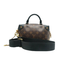 Load image into Gallery viewer, Louis Vuitton  Petite Malle Souple Monogram Canvas Shoulder Bag Black
