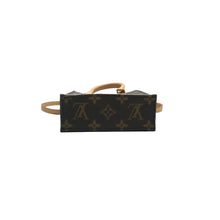 Load image into Gallery viewer, Louis Vuitton Petite Sac Plat Monogram Canvas Satchel Bag Brown
