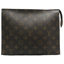 Load image into Gallery viewer, Louis Vuitton Toiletry Pouch 26 Monogram Canvas Clutch Brown
