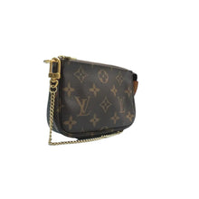 Load image into Gallery viewer, LOUIS VUITTON Pochette Accessorie Monogram Canvas Tote Bag Brown
