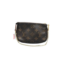Load image into Gallery viewer, LOUIS VUITTON Pochette Accessorie Monogram Canvas Tote Bag Brown
