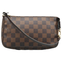 Load image into Gallery viewer, Louis Vuitton Pochette Accessoire Damier Ebene Canvas Tote Bag Brown
