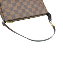 Load image into Gallery viewer, Louis Vuitton Pochette Accessoire Damier Ebene Canvas Tote Bag Brown
