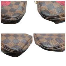 Load image into Gallery viewer, Louis Vuitton Pochette Accessoire Mini Damier Ebene Canvas Tote Bag Brown
