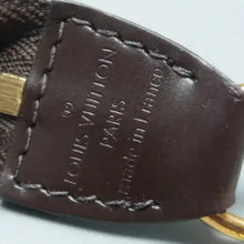 Load image into Gallery viewer, Louis Vuitton Pochette Accessoire Mini Damier Ebene Canvas Tote Bag Brown
