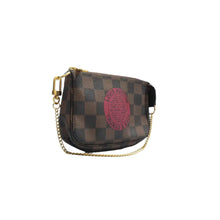 Load image into Gallery viewer, Louis Vuitton Pochette Accessoire Mini Damier Ebene Canvas Tote Bag Brown
