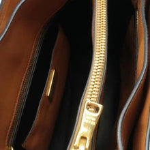 Load image into Gallery viewer, Prada  Galleria Double-Zip Medium Saffiano Leather Tote Bag Brown
