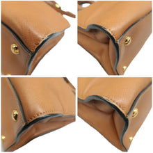 Load image into Gallery viewer, Prada  Galleria Double-Zip Medium Saffiano Leather Tote Bag Brown
