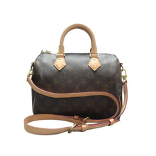 Load image into Gallery viewer, Louis Vuitton Speedy 25 Bandouliere Monogram Canvas Satchel Bag Brown
