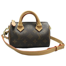 Load image into Gallery viewer, Louis Vuitton Speedy Bandouliere Nano Monogram Canvas Satchel Bag Brown
