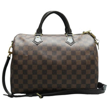 Load image into Gallery viewer, Louis Vuitton Speedy Bandouliere 30 Damier Ebene Canvas Satchel Brown
