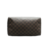 Load image into Gallery viewer, Louis Vuitton Speedy Bandouliere 30 Damier Ebene Canvas Satchel Bag Brown
