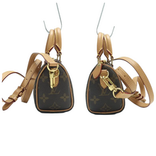 Load image into Gallery viewer, Louis Vuitton Speedy Bandouliere Nano Monogram Canvas Satchel Bag Brown
