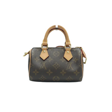 Load image into Gallery viewer, Louis Vuitton Speedy Bandouliere Nano Monogram Canvas Satchel Bag Brown
