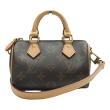 Load image into Gallery viewer, Louis Vuitton Speedy Bandouliere Nano Monogram Canvas Satchel Bag Brown
