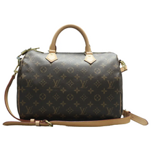 Load image into Gallery viewer, Louis Vuitton Speedy Bandouliere 30 Monogram Canvas Satchel Bag Brown
