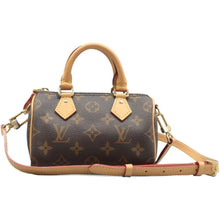 Load image into Gallery viewer, LOUIS VUITTON Speedy Bandouliere Monogram Canvas Satchel Bag Brown
