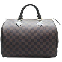 Load image into Gallery viewer, LOUIS VUITTON Speedy 30 Damier Ebene Canvas Tote Bag Brown
