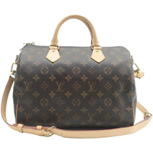 Load image into Gallery viewer, LOUIS VUITTON Speedy 30 Monogram Leather Satchel Bag Brown
