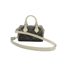 Load image into Gallery viewer, LOUIS VUITTON Speedy Nano Monogram Canvas Satchel Bag Brown
