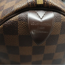 Load image into Gallery viewer, Louis Vuitton Speedy 35 Damier Ebene Canvas Tote Bag Brown
