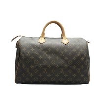 Load image into Gallery viewer, Louis Vuitton Speedy 35 Monogram Canvas Tote Bag Brown
