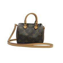 Load image into Gallery viewer, Louis Vuitton Speedy Nano Monogram Canvas Satchel Bag Brown
