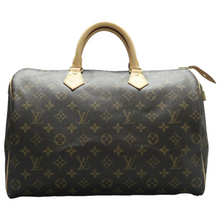 Load image into Gallery viewer, Louis Vuitton Speedy 35 Monogram Canvas Tote Bag Brown
