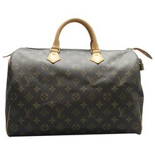 Load image into Gallery viewer, Louis Vuitton Speedy 35 Monogram Canvas Tote Bag Brown
