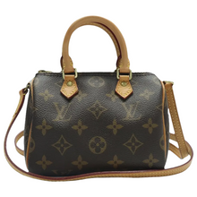 Load image into Gallery viewer, Louis Vuitton Speedy Nano Monogram Canvas Satchel Bag Brown
