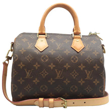 Load image into Gallery viewer, Louis Vuitton Speedy 25 Bandouliere Monogram Canvas Satchel Bag Brown
