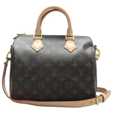 Load image into Gallery viewer, Louis Vuitton Speedy 25 Monogram Canvas Satchel Bag Brown
